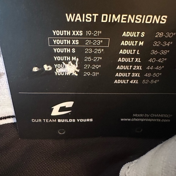 NEW CHAMPRO Pair Of Open-Bottom Loose-Fit Baseball Pants Black Youth XS - Picture 5 of 6